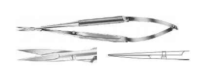 МІКРО-НОЖИЦІ КРУГЛ. РУЧК. ПРЯМ. Г/Г145MM